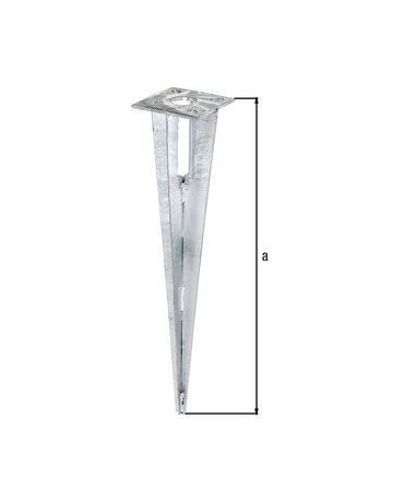 Bild Einschlagbodenhülse,fvz. 34X 500 mm GAH Alberts-1