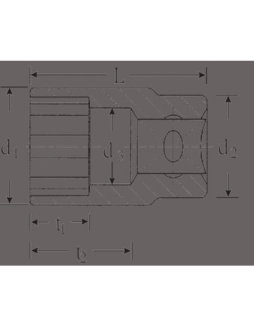 Bild Steckschlüsseleinsatz 12-kant 1/2"" 22mm Stahlwille-3