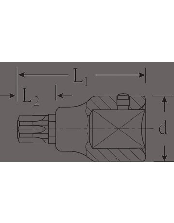 Bild Schraubendrehereinsatz 3/4"" T90x80mm St ahlwille - STAHLWILLE-1