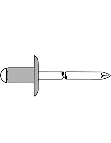 Bild Blindniet Alu Grosskopf K16 4,8x12mm GES IPA - Gesipa-0