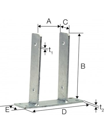 Bild SST Pfostenhalter PPHB90G SIMPSON Strong -Tie - SIMPSON Strong-Tie-1