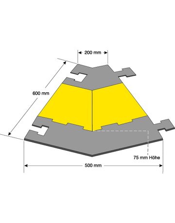 Bild Kabelbrücke Winkelstück groß RECHTS 45G - Morion-1