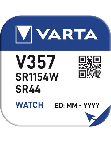 Bild Uhrenbatterie V357 High Drain 1er Blister - VARTA-1