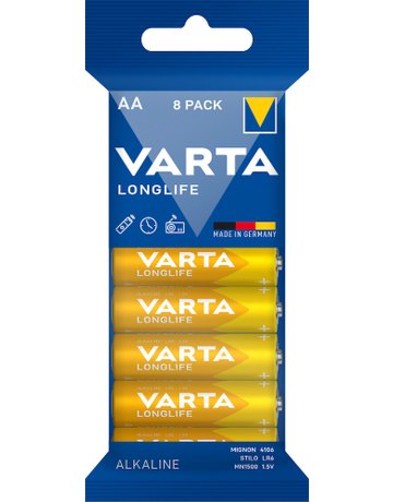 Bild Batterie LONGLIFE Mignon AA/LR6 8er Folie - VARTA-1