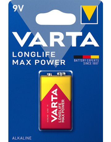 Bild Batterie LONGLIFE Max Power E-Block 9 V/ 6LR61 1er Blister - VARTA-3