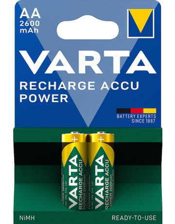 Bild Batterie Recharge Accu Power Mignon AA/ HR6 2er Blister - VARTA-3