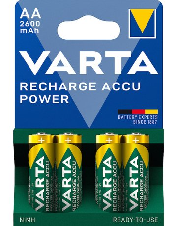 Bild Batterie Recharge Accu Power Mignon AA/ HR6 4er Blister - VARTA-3