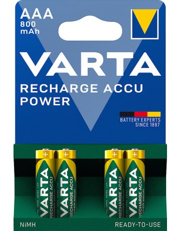 Bild Batterie Recharge Accu Power Micro AAA/ HR03 4er Blister - VARTA-3
