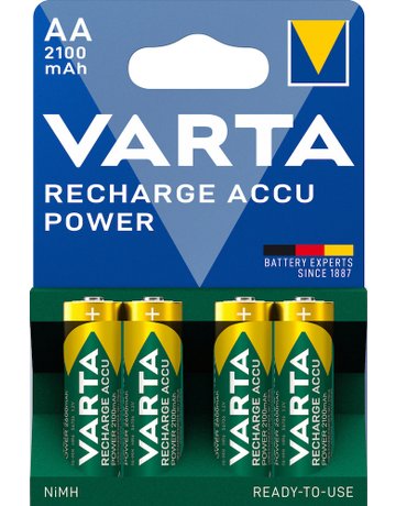 Bild Batterie Recharge Accu Power Mignon AA/ HR6 4er Blister - VARTA-3