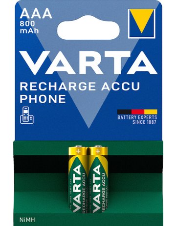 Bild Batterie Recharge Accu Power Micro AAA/ HR03 Photo 2er Blister - VARTA-3