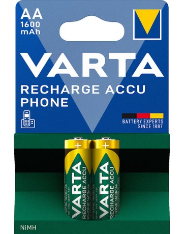 Bild Batterie Recharge Accu Power Mignon AA/ HR6 Photo 2er Blister - VARTA-3