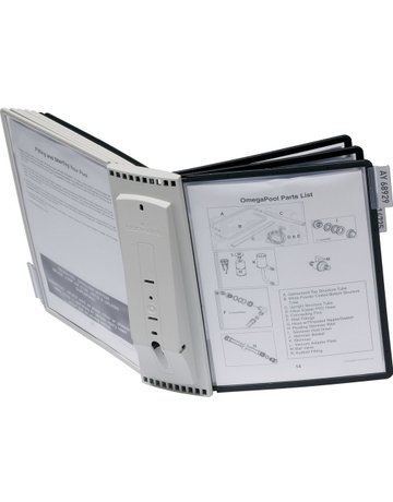 Bild Wandhalter SHERPA 10 mit Tafeln schwarz u . grau VARIO-0