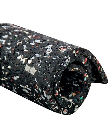 Bild Recyclingmatte Gummi/PU, schwarz-bunt 8m m, 1500mm 5m - Neutral-1