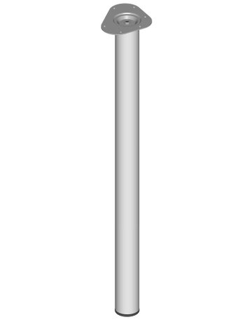 Bild Stahlrohrmöbelfüsse silberfarb.900mm rund 60mm - n.a.-0