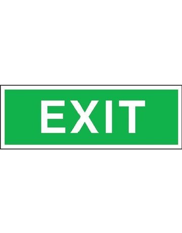 Bild Fluchtwegschild Alu B300xH105 mm Exit la ngnachleuchtend - SafetyMarking-0