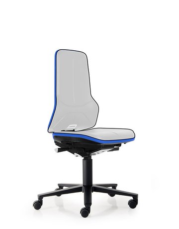 Bild Bimos Arbeitsstuhl ESD Neon 2, blau Sitzhöhe 450-620 mm mit Rollen, ohne Polster-1