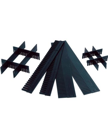 Bild Unterteiler anthrazit L1150xH180xS5 mm V E 10 St. individuell zuschneidbar - LA-KA-PE-0