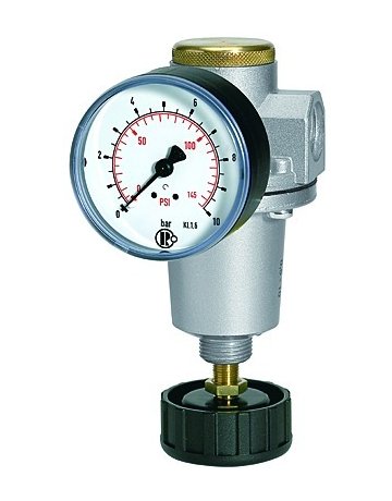 Bild Druckregler BR Standard, G1/2"" DN15, BG 2, 0,5-10bar, inkl. Manometer, RIEGLER-0