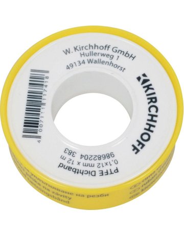 Bild PTFE Gewindedichtband, 0,08x12 mmx12m - KIRCHHOFF-2