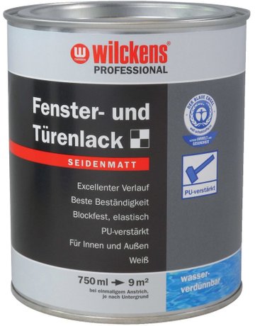 Bild Fenster-und Türenlack seidenmatt, 750ml - wilckens-0