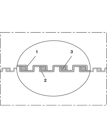Bild Metallprofilbandschlauch MetalHose HT375 70mm 10m - Norres-1