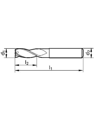 Bild Schaftfräser DIN6527 VHM FIRE Z3 14mm GÜ HRING - GÜHRING-1