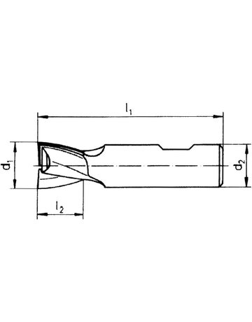 Bild Schaftfräser SL DIN6527 VHM FIRE Z2 Scha ft HB 7mm GÜHRING-1