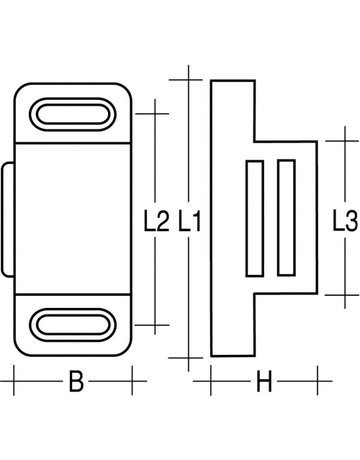 Bild Magnetschnäpper 4Kg weiß Simplec, inkl. G egenstück - Neutral-2