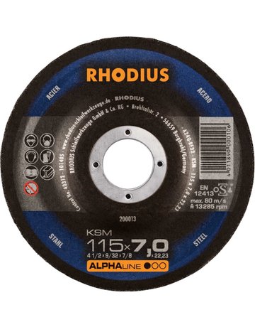 Bild Schruppscheibe KSM 115 x 7,0mm Stahl Rho dius - RHODIUS-0
