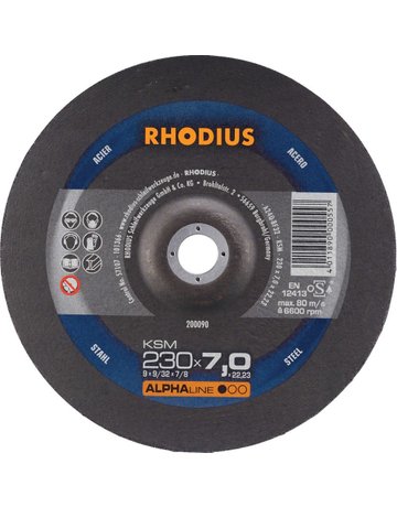 Bild Schruppscheibe KSM 230 x 7,0mm Stahl Rho dius - RHODIUS-0