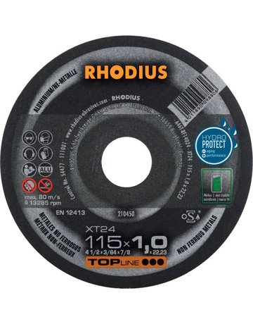 Bild Trennscheibe XT 24 Aluminium 115 x 1,0 x 22,23 mm Rhodius-0