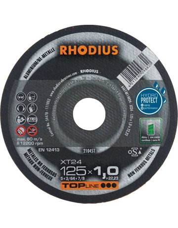 Bild Trennscheibe XT 24 Aluminium 125 x 1,0 x 22,23 mm Rhodius-0