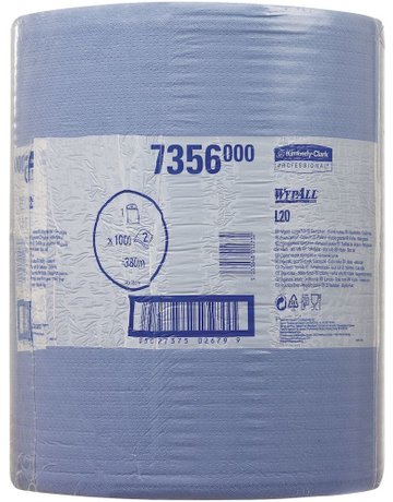 Bild Essential Wischtücher Großrolle blau - WYPALL-0