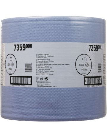 Bild WYPALLL30 7359 L380xB350mm blau 3-lagig 1000 Tü./Rl. - KIMBERLY-CLARK PROFESSIONAL-0