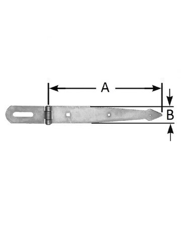 Bild Überfalle spitze Ausführu ng, 200mm hell verzinkt - POLLMANN-1