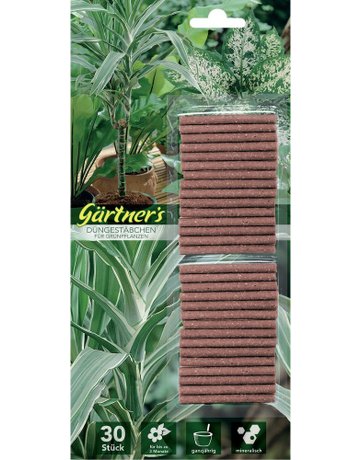 Bild Düngestäbchen für Grün- pflanzen, 1 Pck, 30 St - Gärtner`s-0