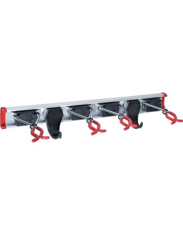 Bild Gerätehalter Set 4.2.05 4 Halter, 2 Hake n + Schie inkl. Schrauben + Dübel - BRUNS-0