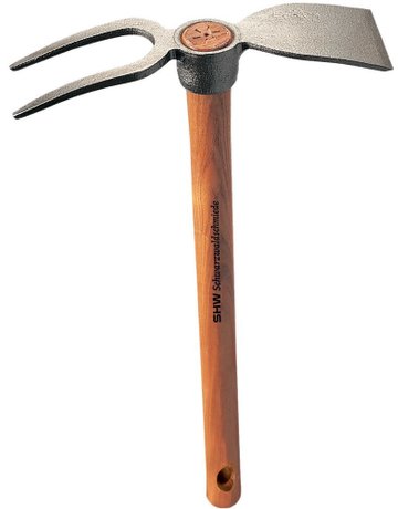 Bild Rex-Häckchen mit Breitblatt 2 Zinken, mit Stiel 40 cm - SHW-0