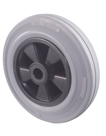 Bild Gummirad 200mm B46.200 grau,Radkörper Ks t.,RL BS ROLLEN-0