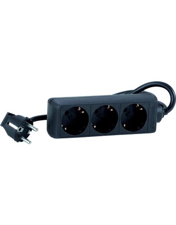 Bild Steckdosenleiste 3-fach H05VV-F3G1,0 1,4 m IP20 Hedi-0