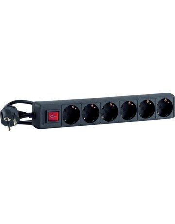 Bild Steckdosenleiste 6-fach H05VV-F3G1,0 1,4 m IP20 Hedi-0