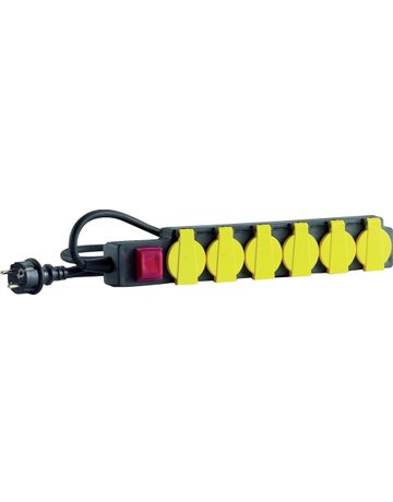 Bild Steckdosenleiste 6-fach H07RN-F3G1,5 3m IP44 Hedi-0