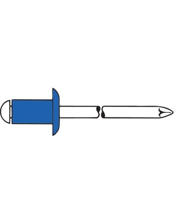 Bild Blindniet Stahl Flachrundkopf 3x10mm GES IPA - Gesipa-0