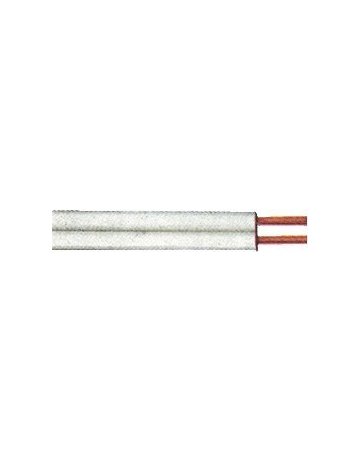 Bild Zwillingsleitung XYFAZ-H 2x0,75mm2, 25m- Ring, weiß - Neutral-0