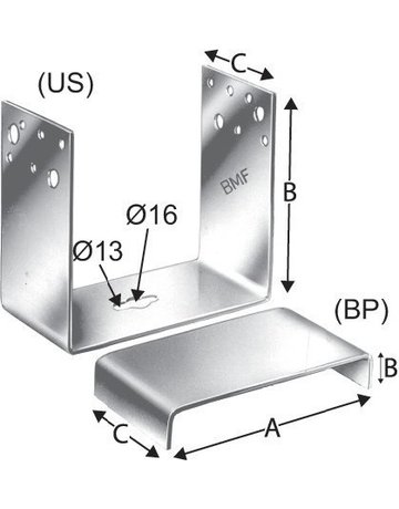 Bild SST Bodenplatte für Anker PUA/B117-B SIM PSON Strong-Tie - SIMPSON Strong-Tie-0