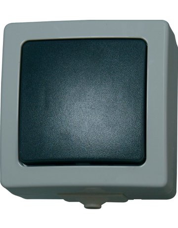 Bild Kreuzschalter AP/FR Nautic grau Kopp-0