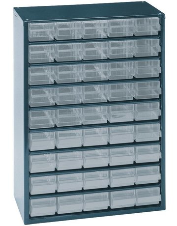 Bild Schubl.-Magazin mit 45 Laden Typ 150-00 blau - RAACO-0