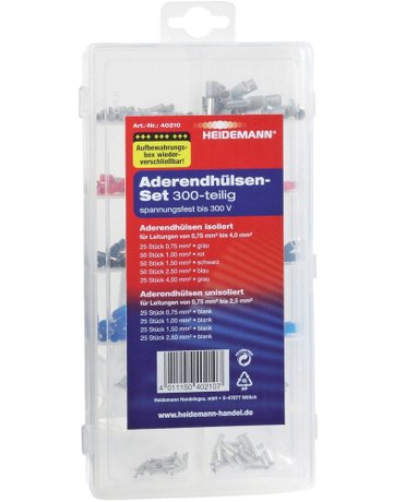 Bild Aderendhülsen Set 300 St. Box, wiederver w. - HEIDEMANN-0