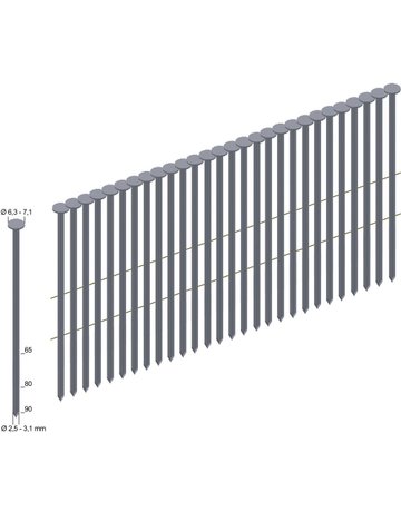 Bild Coilnägel, 4500 St. CNW28/80BKRI Preben a - PREBENA-0