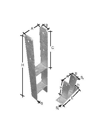 Bild SST Pfostenhalter PPHB70G SIMPSON Strong -Tie - SIMPSON Strong-Tie-0